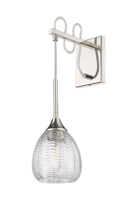 Innovations 323-1W-PN-G323-6CL One Light Wall Sconce, Polished Nickel