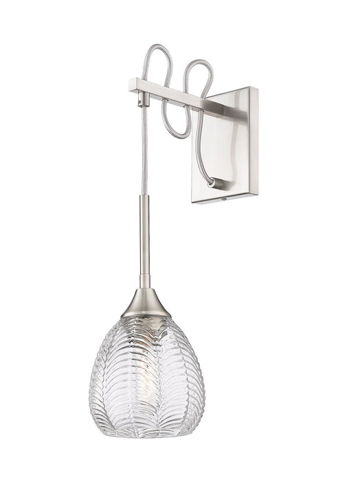 Innovations 323-1W-SN-G323-6CL One Light Wall Sconce, Brushed Satin Nickel