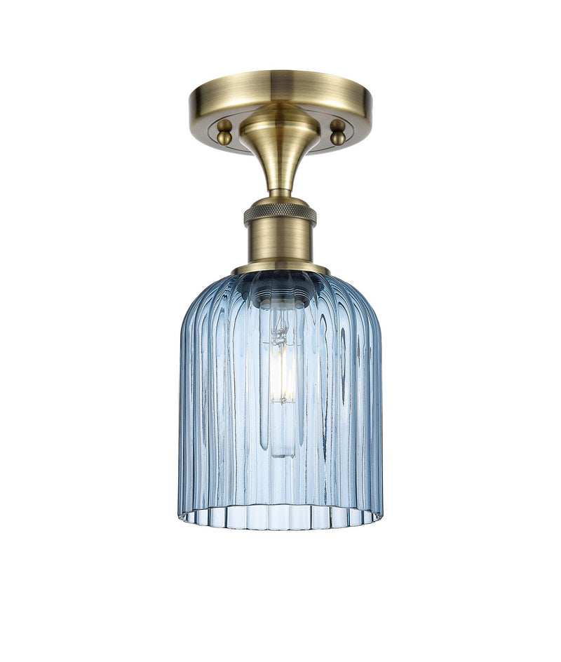 Innovations 516-1C-AB-G559-5BL One Light Semi-Flush Mount, Antique Brass