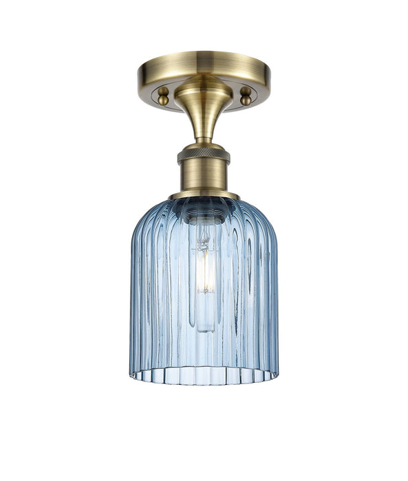 Innovations 516-1C-AB-G559-5BL One Light Semi-Flush Mount, Antique Brass