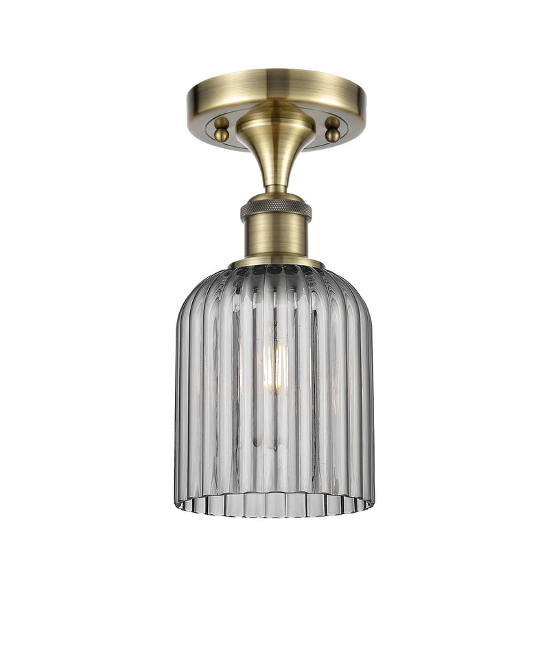Innovations 516-1C-AB-G559-5SM One Light Semi-Flush Mount, Antique Brass