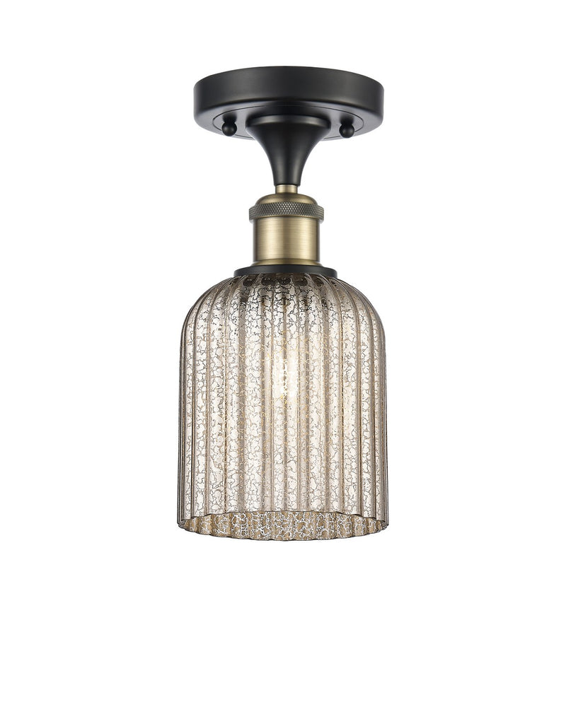 Innovations 516-1C-BAB-G559-5ME One Light Semi-Flush Mount, Black Antique Brass