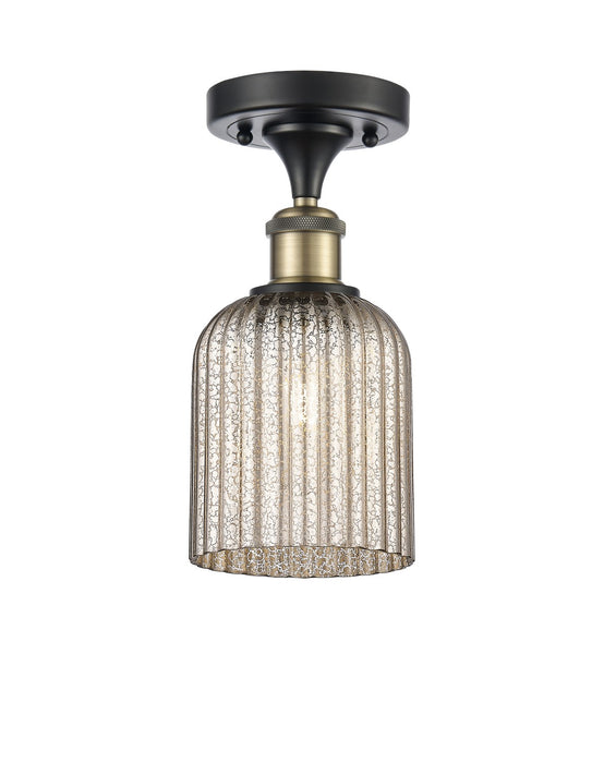 Innovations 516-1C-BAB-G559-5ME One Light Semi-Flush Mount, Black Antique Brass