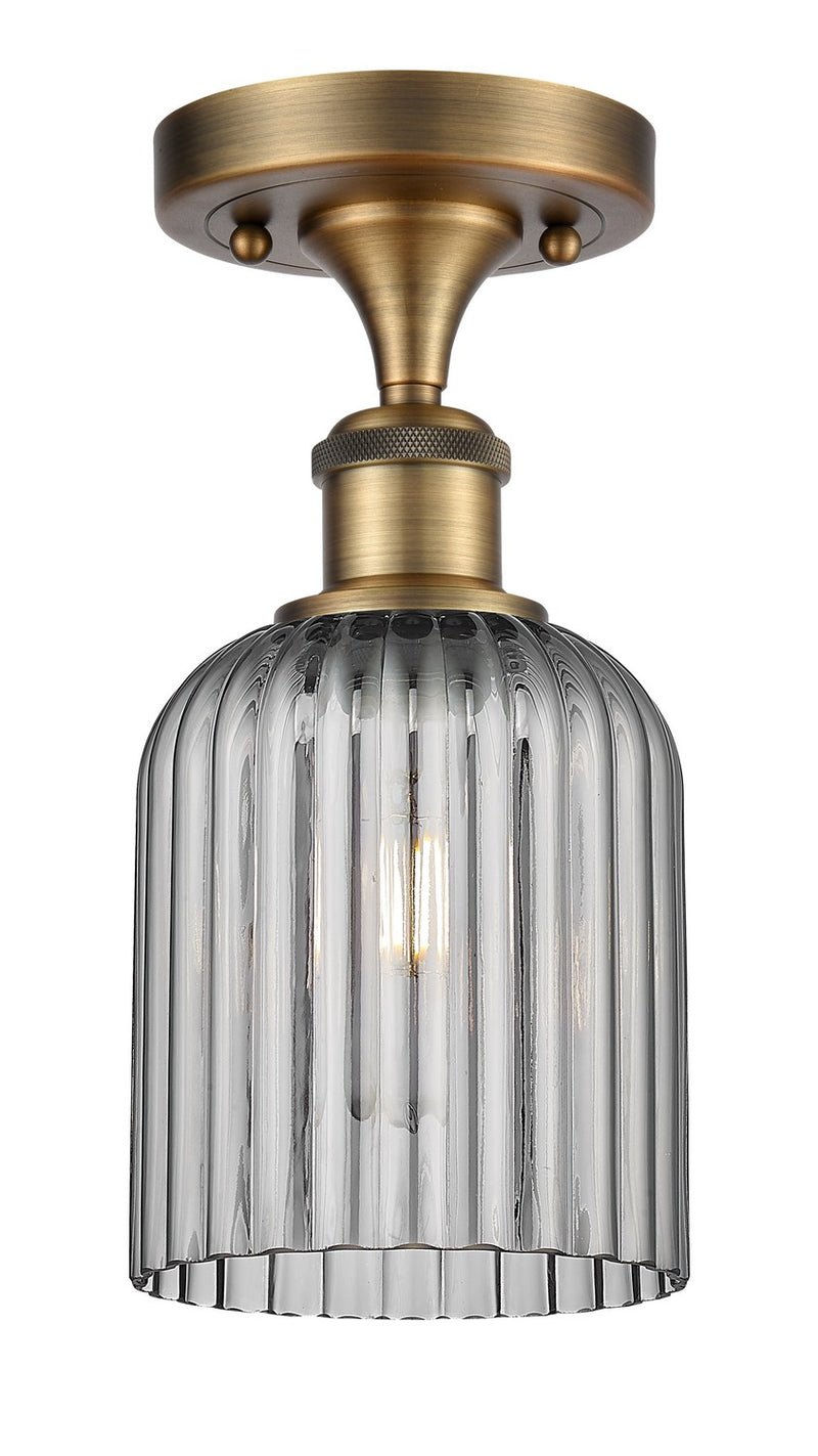 Innovations 516-1C-BB-G559-5SM One Light Semi-Flush Mount, Brushed Brass