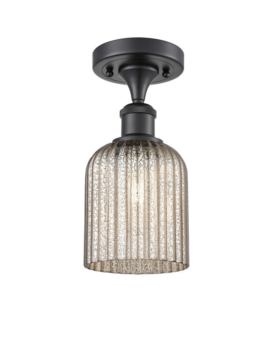 Innovations 516-1C-BK-G559-5ME One Light Semi-Flush Mount, Matte Black