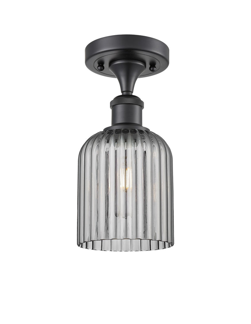 Innovations 516-1C-BK-G559-5SM One Light Semi-Flush Mount, Matte Black
