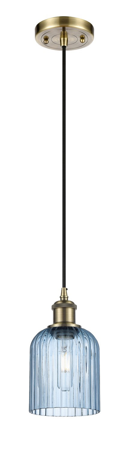 Innovations 516-1P-AB-G559-5BL One Light Mini Pendant, Antique Brass