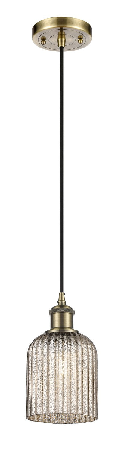 Innovations 516-1P-AB-G559-5ME One Light Mini Pendant, Antique Brass