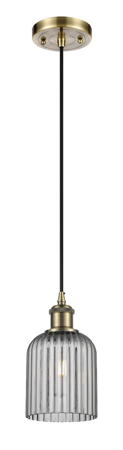 Innovations 516-1P-AB-G559-5SM One Light Mini Pendant, Antique Brass