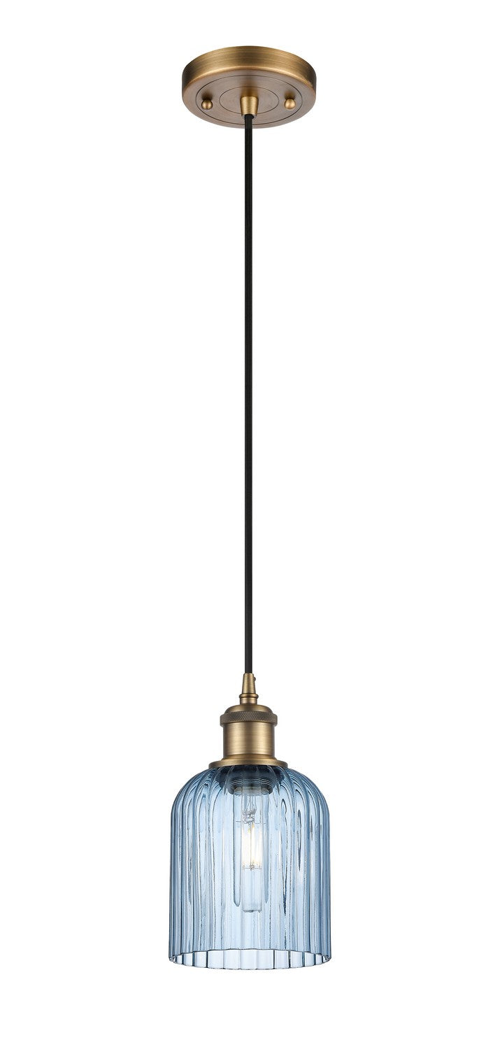 Innovations 516-1P-BB-G559-5BL One Light Mini Pendant, Brushed Brass