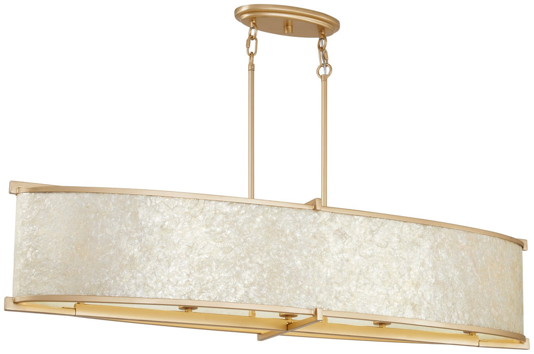 Metropolitan N1939-760 Five Light Island Chandelier, Fawn Gold