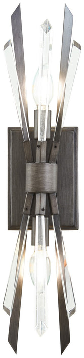 Metropolitan N1941-766 Two Light Wall Sconce, Midnight Graphite