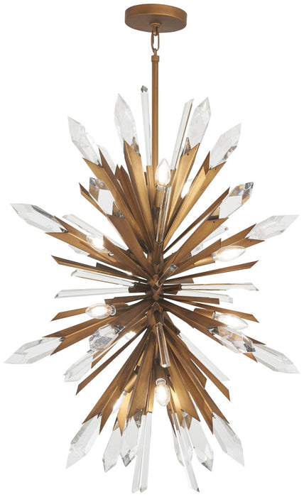 Metropolitan N1947-739 12 Light Pendant, Painted Gold
