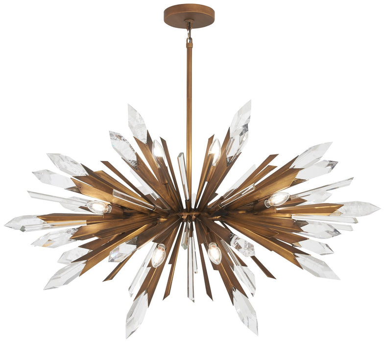 Metropolitan N1948-739 12 Light Pendant, Painted Gold