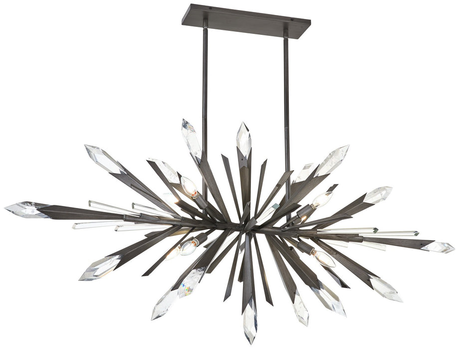 Metropolitan N1949-766 Eight Light Island Pendant, Midnight Graphite