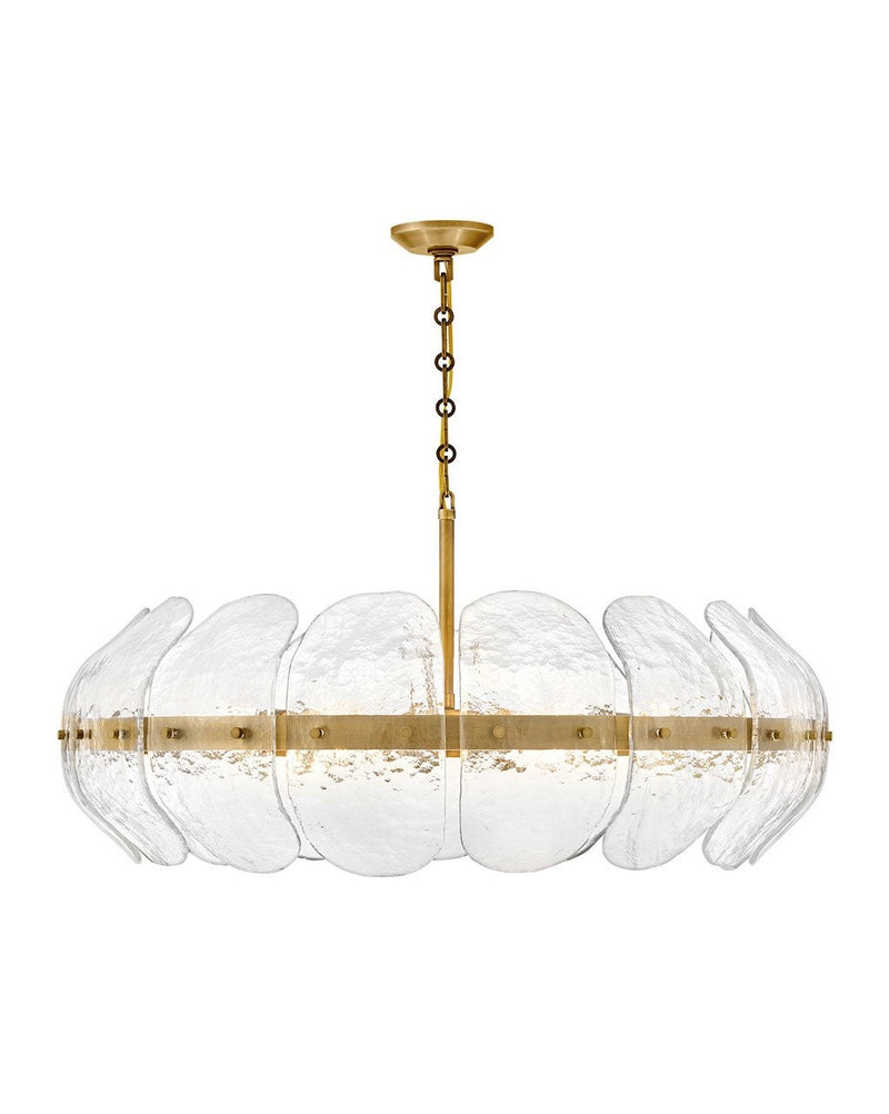 Fredrick Ramond FR30514HB LED Chandelier, Heritage Brass