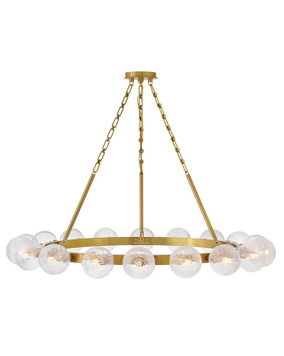 Fredrick Ramond FR30525LCB LED Chandelier, Lacquered Brass