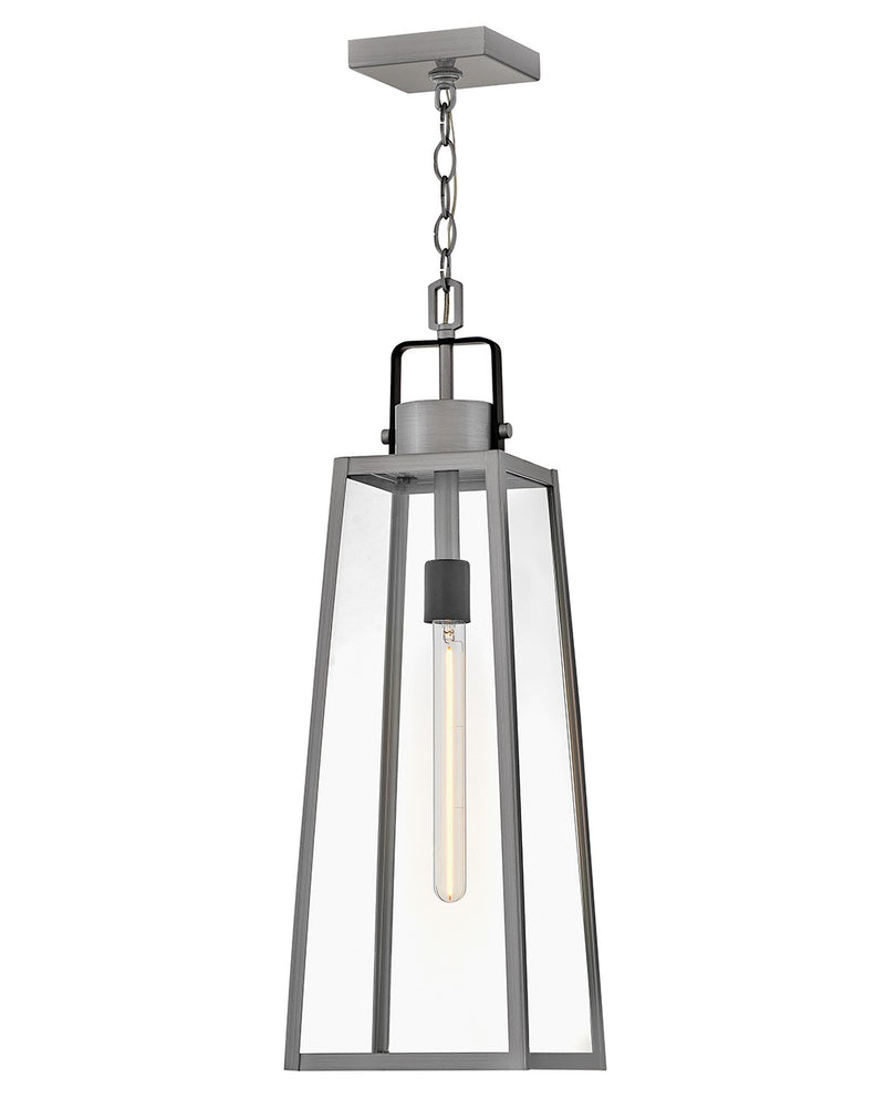 Lark 82002AL LED Hanging Lantern, Antique Brushed Aluminum