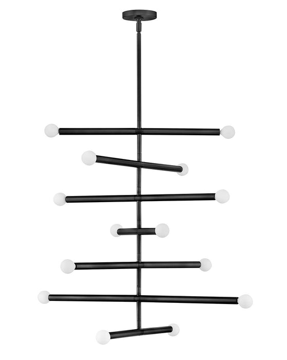 Lark 83199BK LED Chandelier, Black