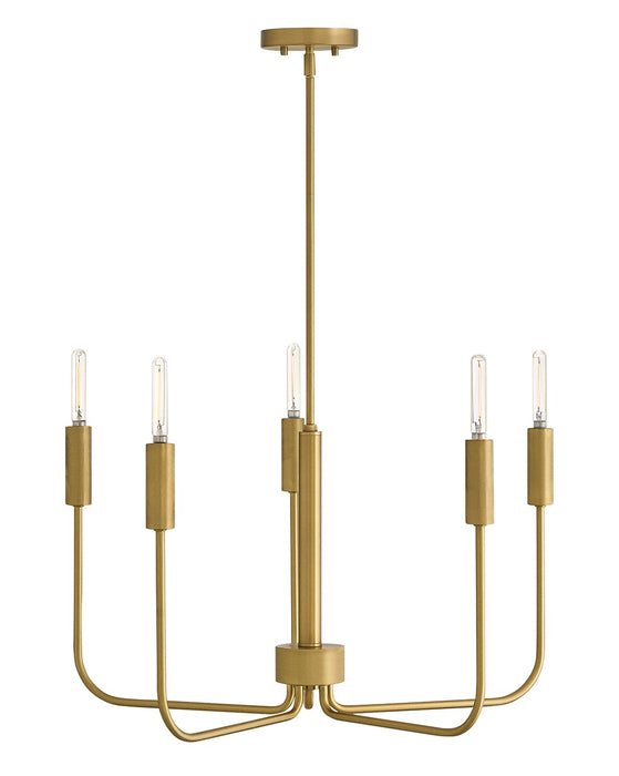 Lark 83634LCB LED Chandelier, Lacquered Brass