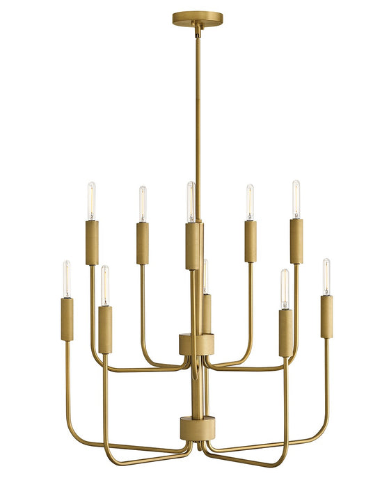 Lark 83636LCB LED Chandelier, Lacquered Brass