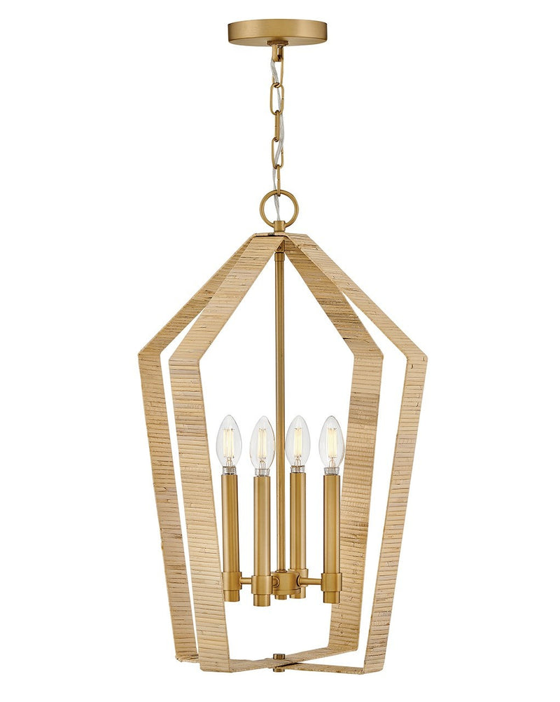 Lark 83644LCB LED Pendant, Lacquered Brass