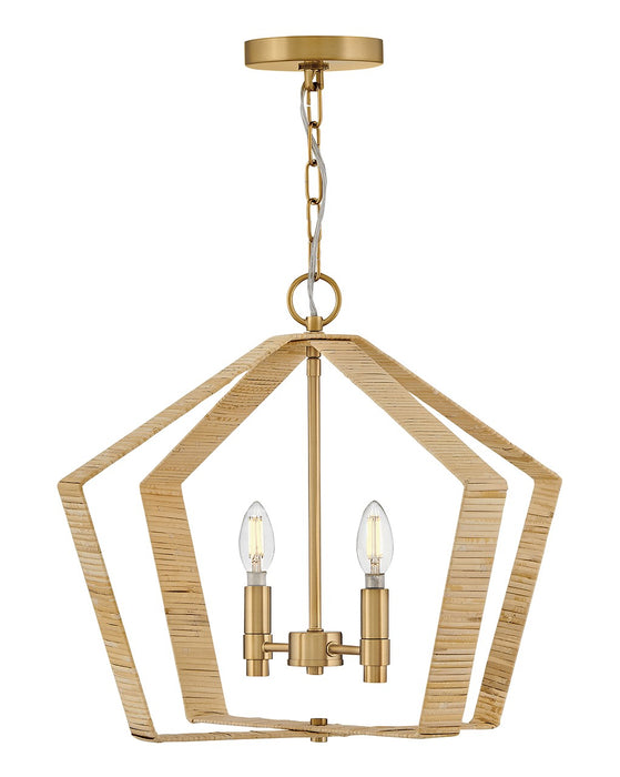 Lark 83647LCB LED Pendant, Lacquered Brass