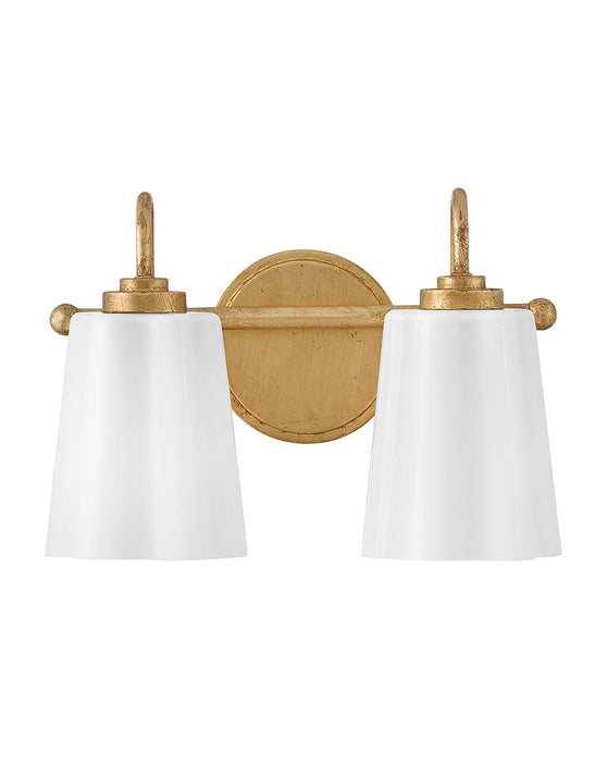 Lark 85412DA LED Vanity, Distressed Brass