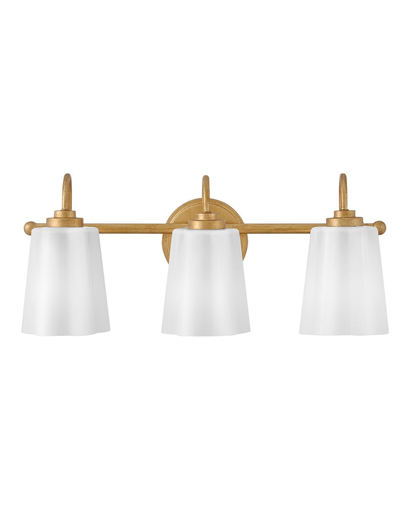 Lark 85413DA LED Vanity, Distressed Brass