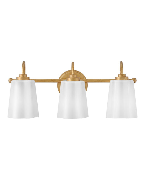 Lark 85413DA LED Vanity, Distressed Brass
