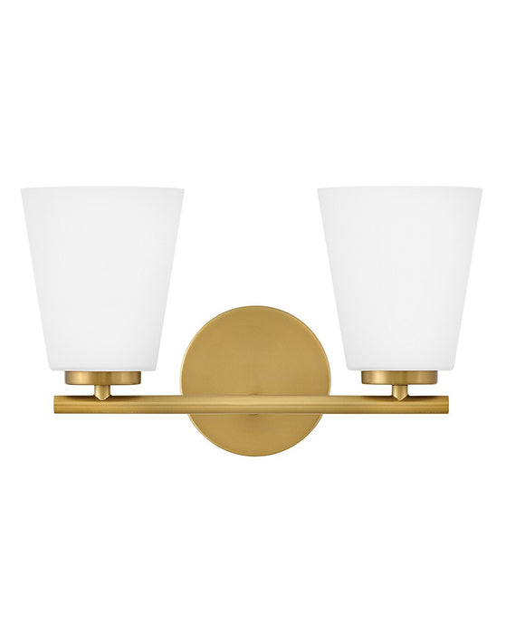 Lark 85422LCB LED Vanity, Lacquered Brass