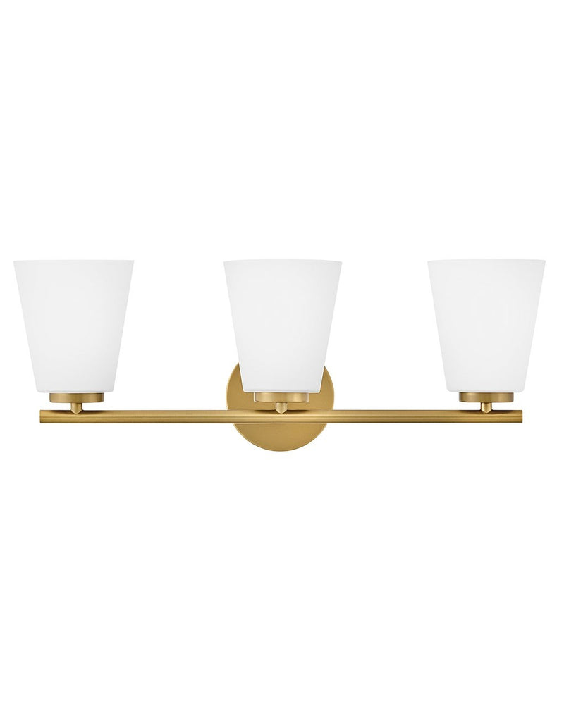 Lark 85423LCB LED Vanity, Lacquered Brass