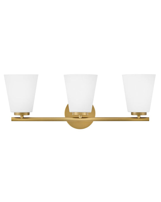 Lark 85423LCB LED Vanity, Lacquered Brass