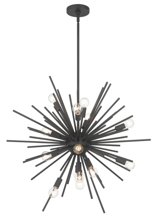 Minka-Lavery 1112-66 15 Light Pendant, Coal