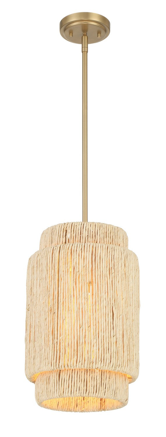 Minka-Lavery 1225-894 One Light Pendant, Signature Brass