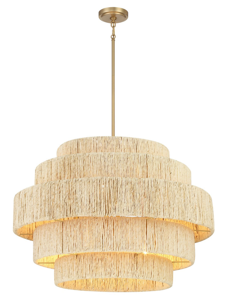 Minka-Lavery 1226-894 Six Light Pendant, Signature Brass