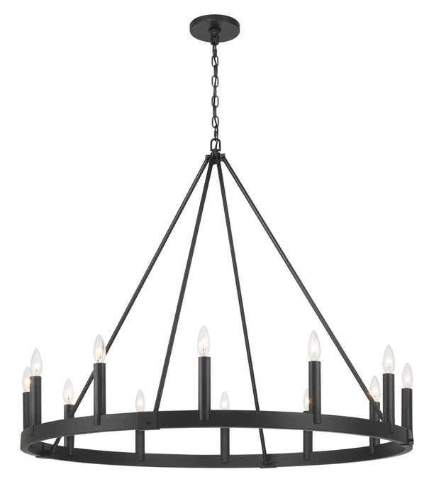 Minka-Lavery 1716-66A 12 Light Chandelier, Coal