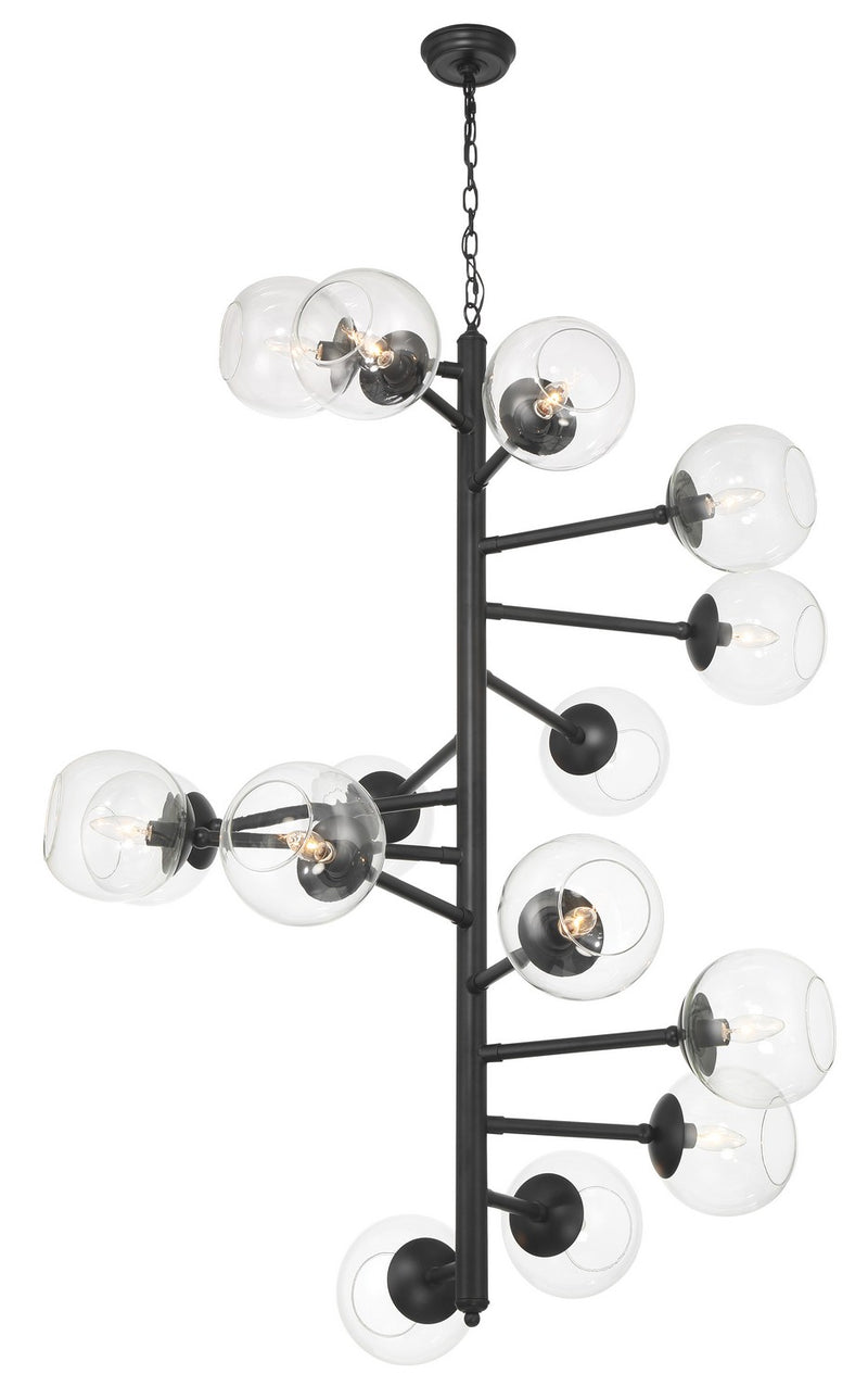 Minka-Lavery 1894-66A 15 Light Pendant, Coal