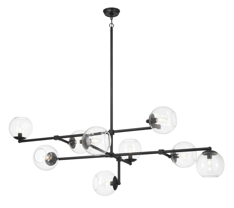 Minka-Lavery 1895-66A Nine Light Pendant, Coal