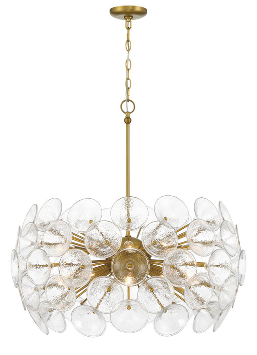 Minka-Lavery 3657-695 Ten Light Pendant, Soft Brass