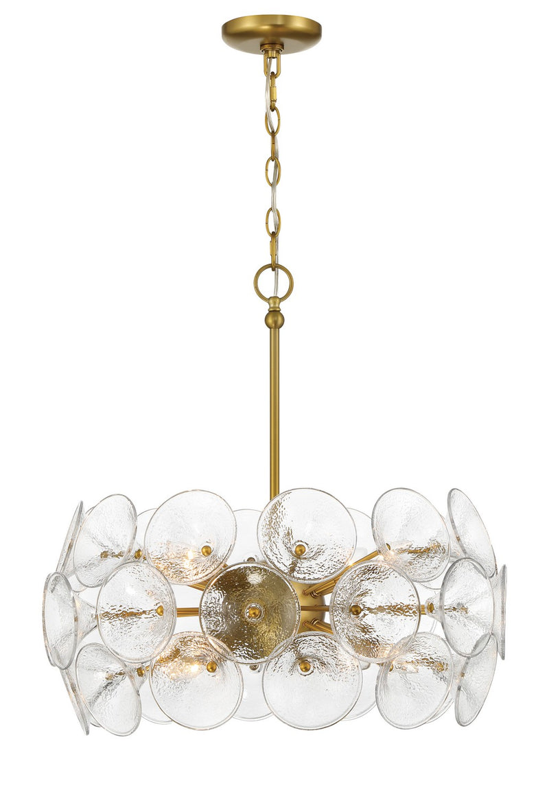 Minka-Lavery 3658-695 Eight Light Pendant, Soft Brass