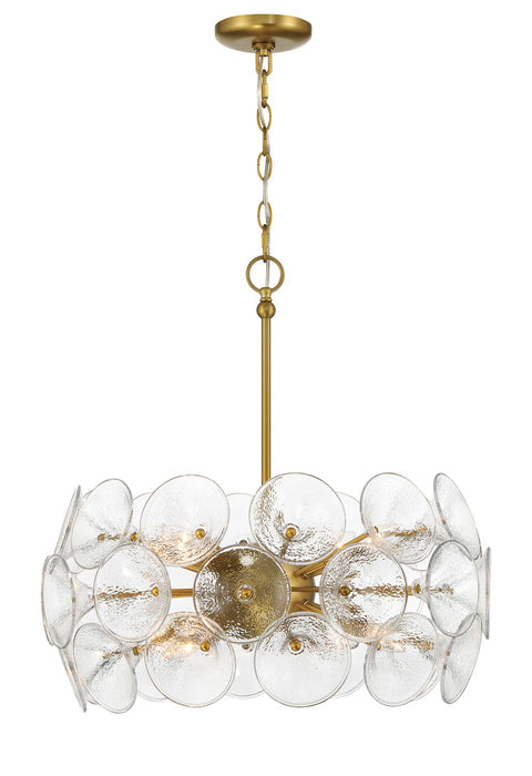 Minka-Lavery 3658-695 Eight Light Pendant, Soft Brass