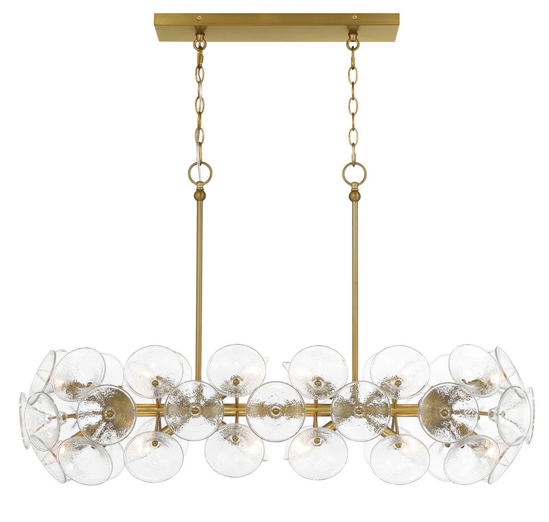 Minka-Lavery 3659-695 12 Light Island Chandelier, Soft Brass