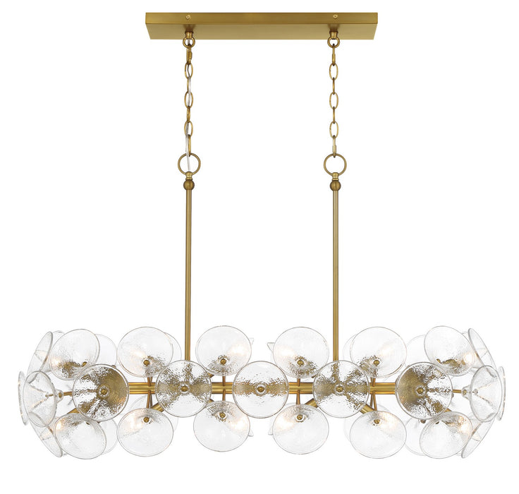 Minka-Lavery 3659-695 12 Light Island Chandelier, Soft Brass
