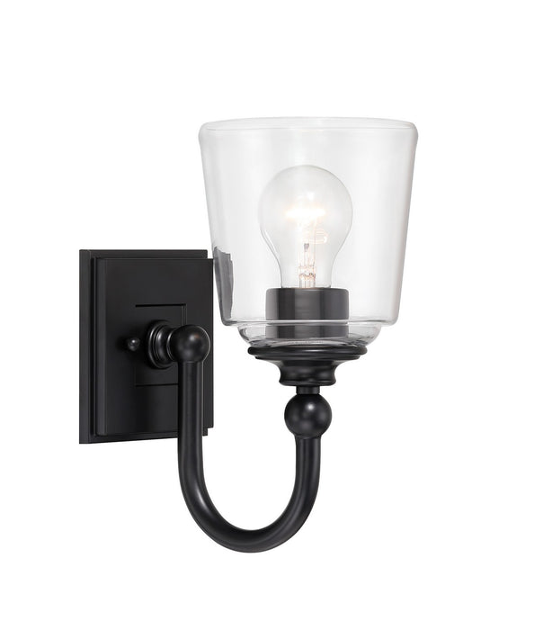 Minka-Lavery 4001-66A One Light Bath Vanity, Coal