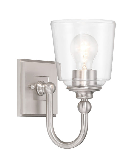 Minka-Lavery 4001-84 One Light Bath Vanity, Brushed Nickel