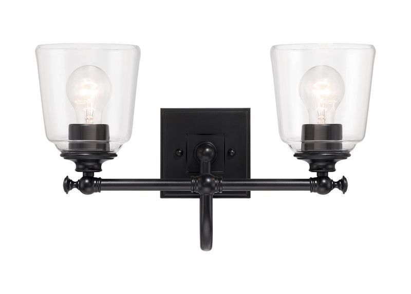Minka-Lavery 4002-66A Two Light Bath Vanity, Coal