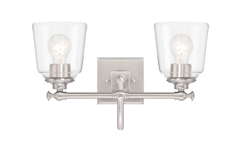 Minka-Lavery 4002-84 Two Light Bath Vanity, Brushed Nickel