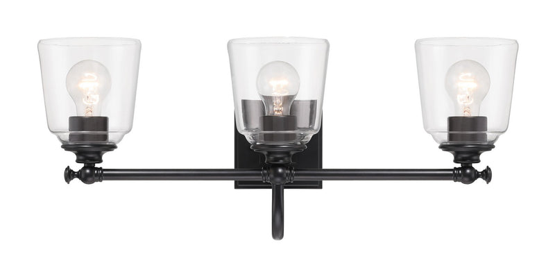 Minka-Lavery 4003-66A Three Light Bath Vanity, Coal