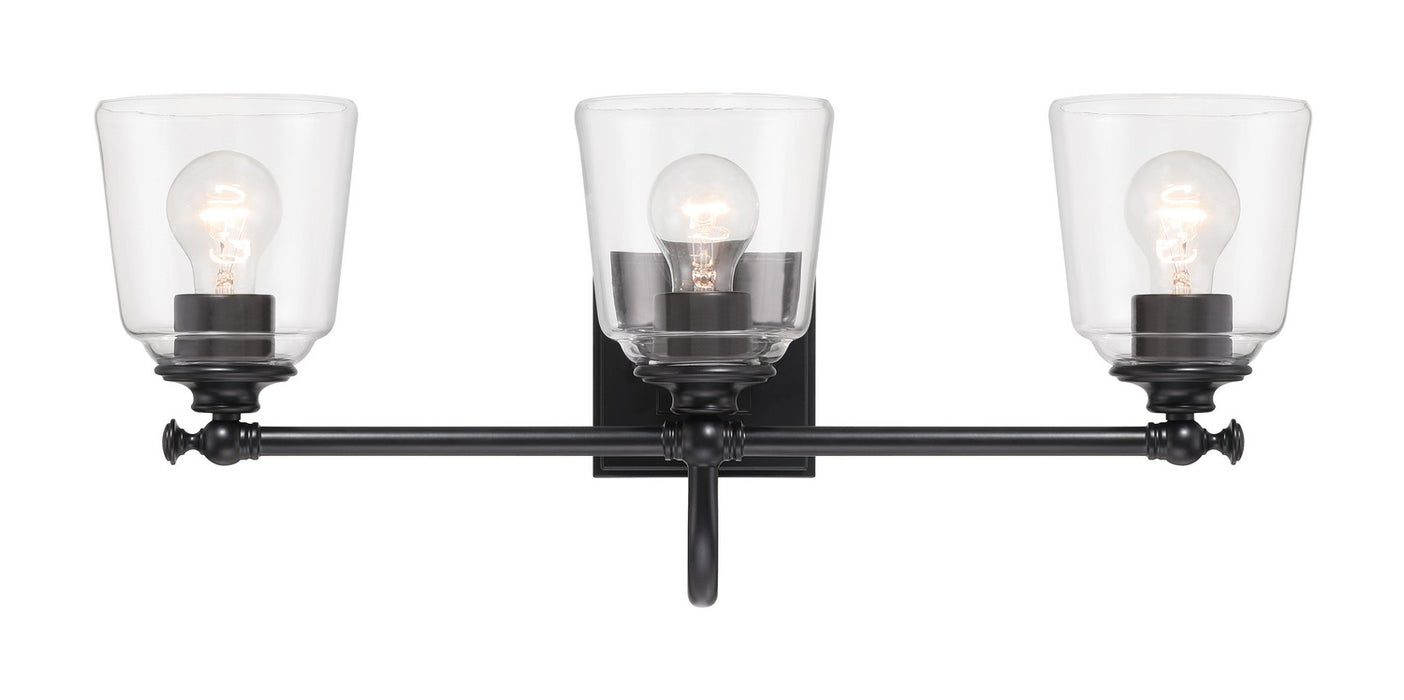 Minka-Lavery 4003-66A Three Light Bath Vanity, Coal